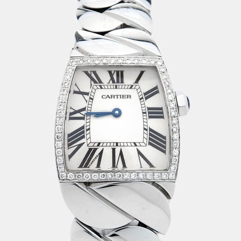 Cartier Silver Stainless Steel Diamond La Dona W660022I Women's Wristwatch 28 mm - Picture 3 of 4
